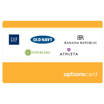 GAP<sup>&reg;</sup> $25 Gift Card - This gift card is perfect for every recipient and every lifestyle. It can be used at over 3,000 Gap, Banana Republic, PiperLime, Athleta and Old Navy stores nationwide, as well as their Factory and Outlet stores, and online.